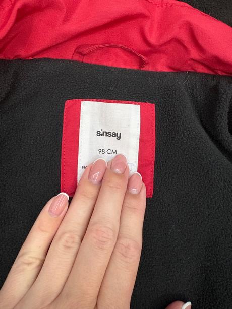 Bunda sinsay 98 červená, sinsay,98