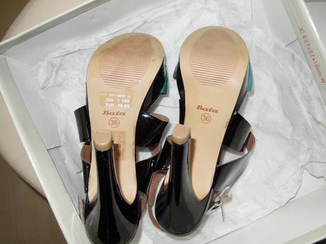 Vyššie kožené sandále /36/, baťa,36
