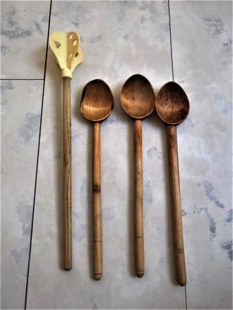 Staré drevená varešky/habarka - 9 ks, 