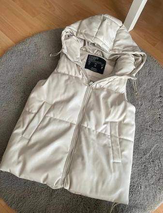 Koženková vesta stradivarius, stradivarius,xs