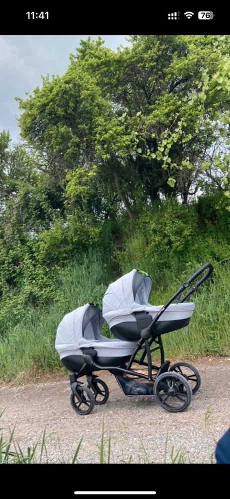 Kočík pre dvojičky bebetto 42 + 2 autosedačky, bebetto,bebetto 42