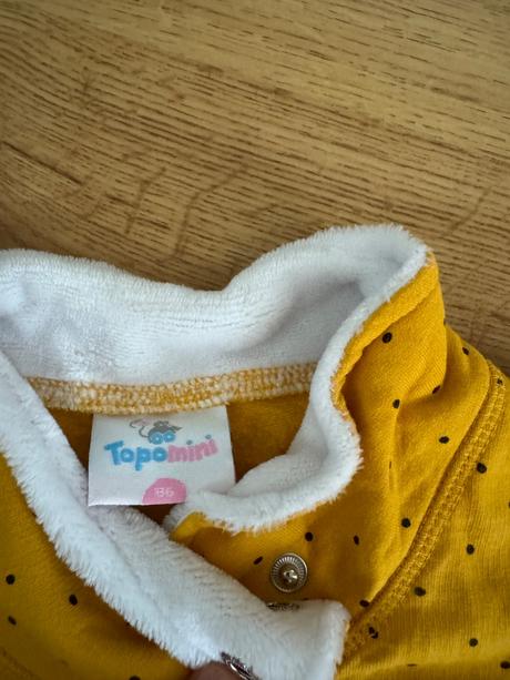 Zateplená mikina/šaty, 86