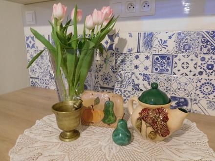 Do zelena dekorácia kuchyňe mažiar,hruška mramor, 