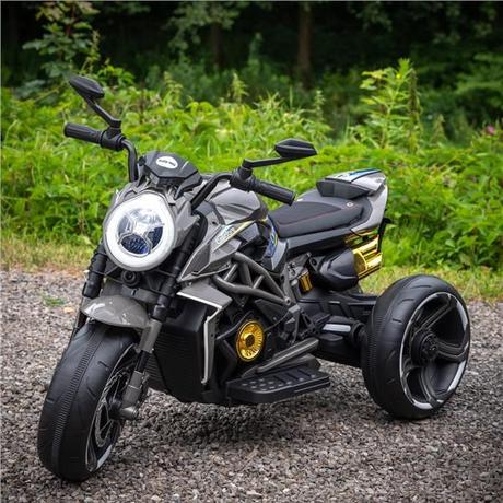 Detská elektrická motorka calabre čierna,