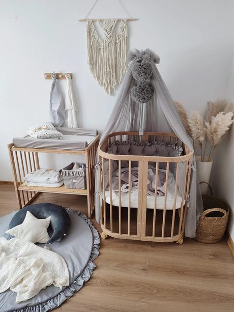 Tylový baldachýn pom ružový,