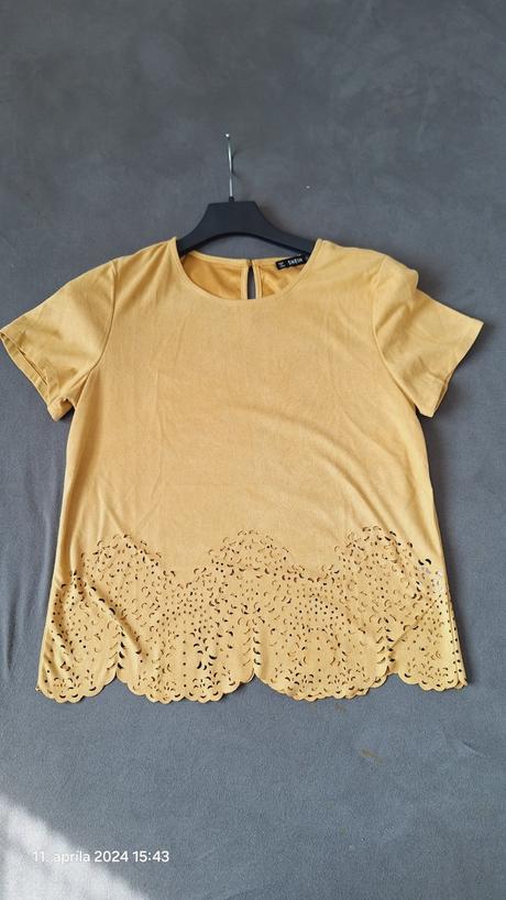 Horčicovo- žlté tričko, s