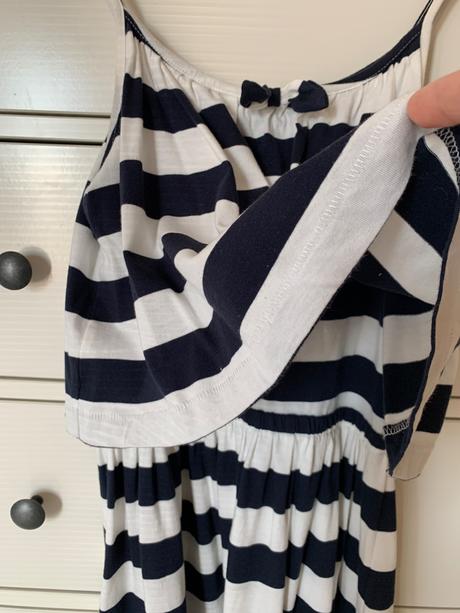 Tmavomodro-biele bavlnené šatočky, next,152