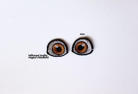 Vyšívané oči 2cm,