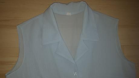 Bledomodrý blúzkový top, m