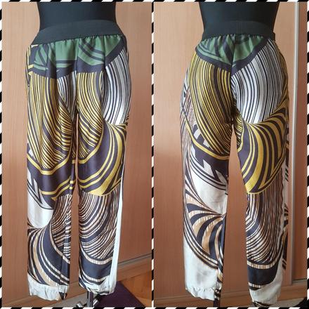 Volné elegantné italy nohavice na gumičku vel.s, s