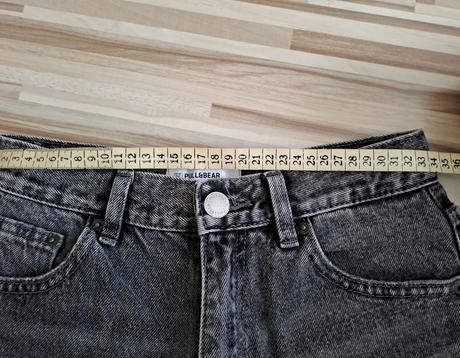 Sivé džínsové šortky pull & bear, pull&bear,34