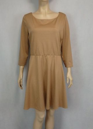 Kvalitné béžové šaty, atmosphere,44