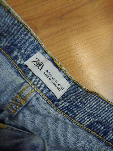 Zara rifľové kraťasy, zara,32