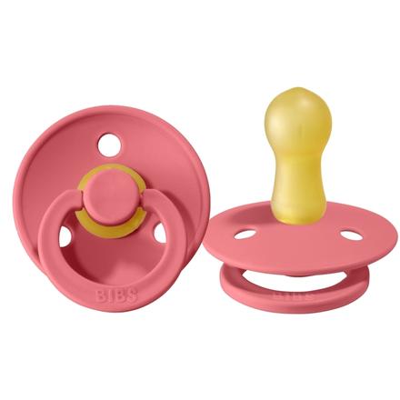 Bibs cumlík z prírodného kaučuku coral 1ks, 6m+, bibs