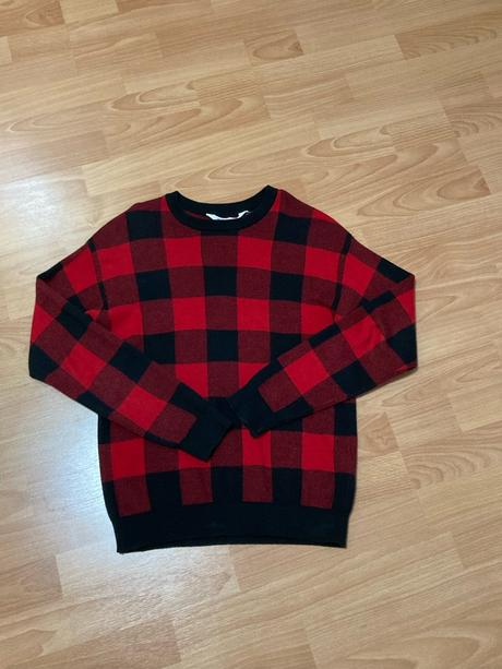 Károvaný sveter, h&m,152