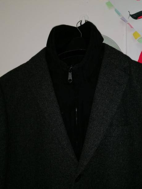 Štýlové sako s odopínateľným efektom vestičky50, c&a,xl