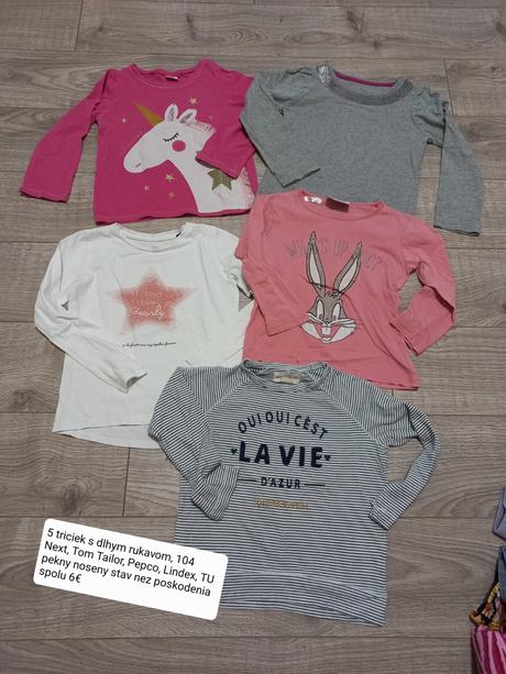 5 dlhych triciek, 104, lindex,104