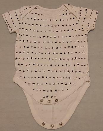 Body s krátkym rukávom čierne hviezdičky george 80, george,80