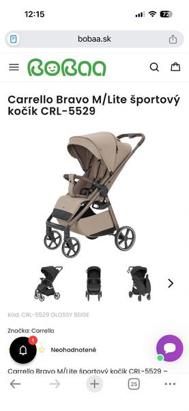 Recenzie na kočík Carrello Bravo Lite