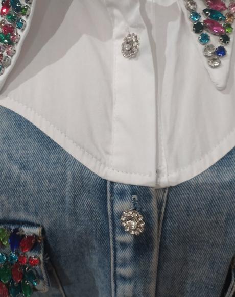 Luxusné riflové šaty, m