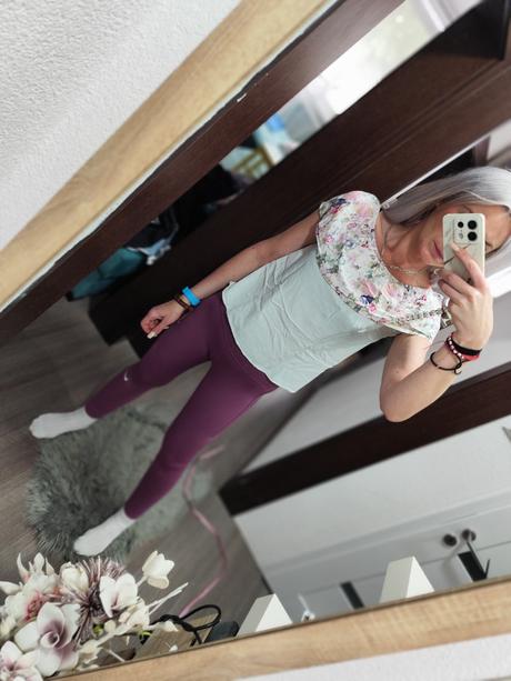 Top s odhalenými ramenami kvietkovany veľ. l, l