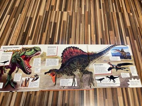 Úžasné stroje, dinosaury kniha, 