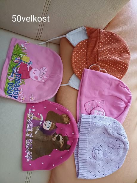 Čiapky a čelenky veľ.50, 50