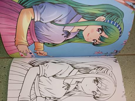 Manga omaľovánka color action, 