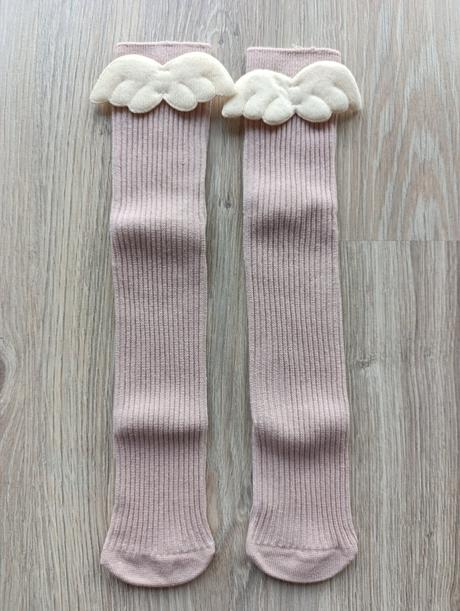 Dievčenské podkolienky s krídlami - 2 veľkosti, 