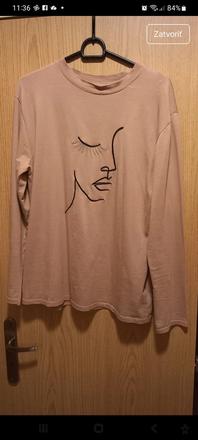 Nové tričko l/xl s dámou, xl