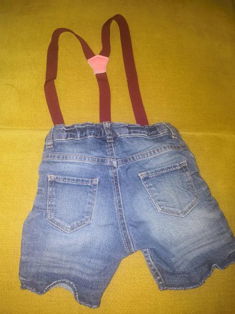 Riflove kratasy na traky, h&m,80