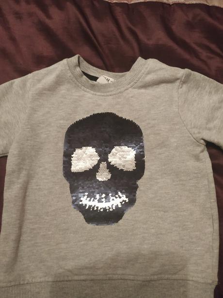 Pulóver s flitrami, h&m,104