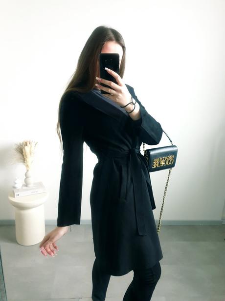 Zara čierny kabátik s, zara,s