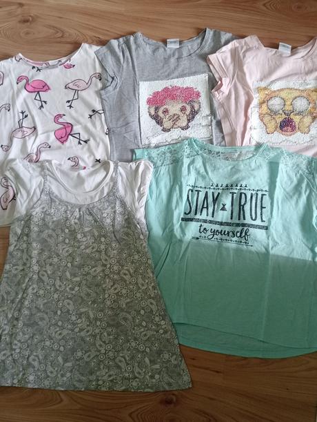 Tričká 5 ks veľ. 152, 152