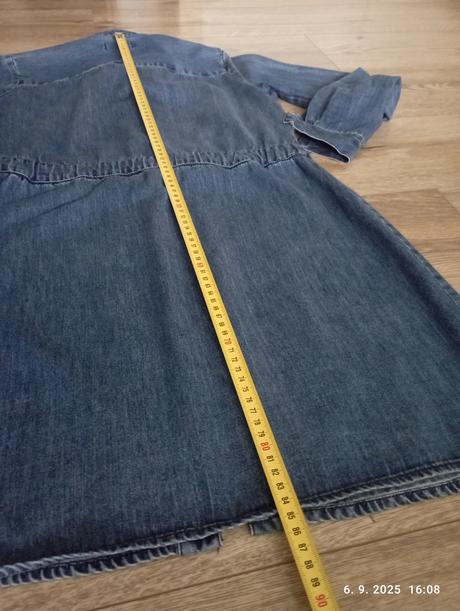 Riflové šaty na zapínanie (už s poštou), xs