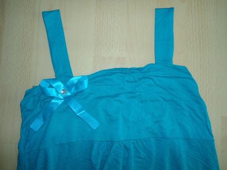 Tyrkysový letný top - tricko, m