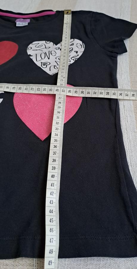 Tričko srdiečka 140, f&f,140
