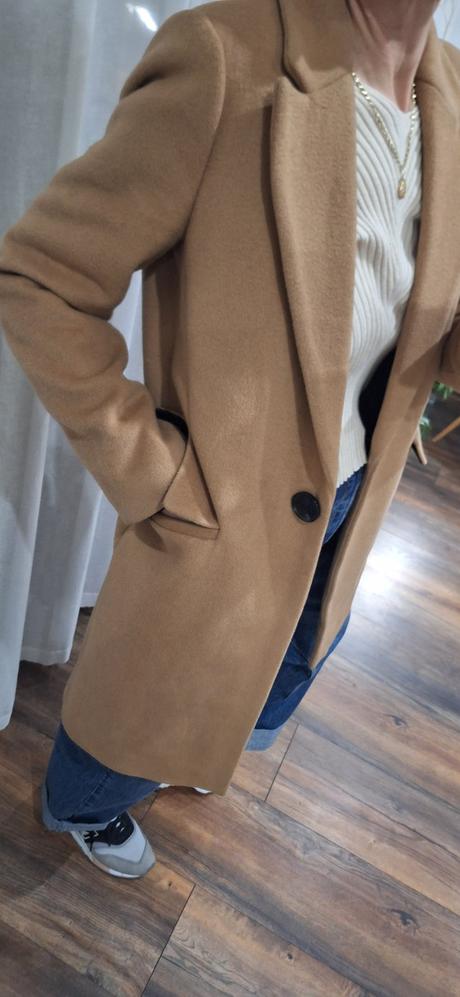 Kabát zara s vlnou 36/38, zara,s