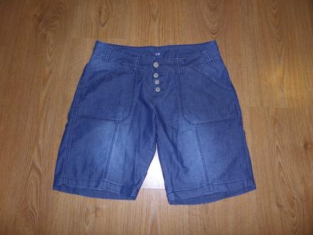 Rifľové šortky, denim,l