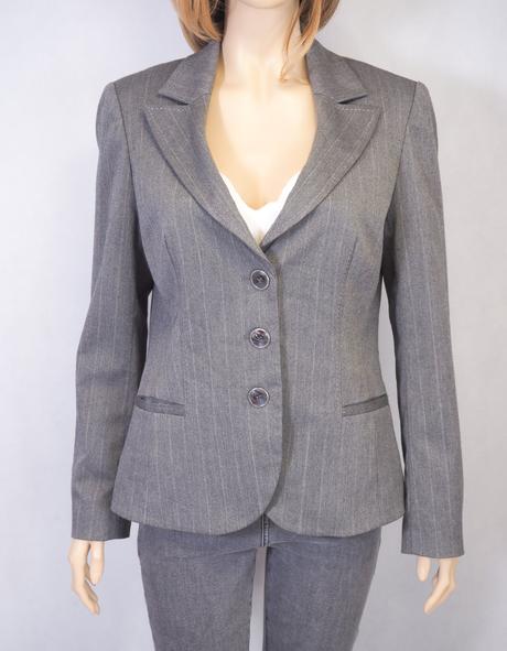 Kvalitné sivé sako per una, 40