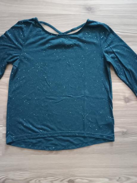 Len raz oblečené tričko hm 158-164, h&m,158
