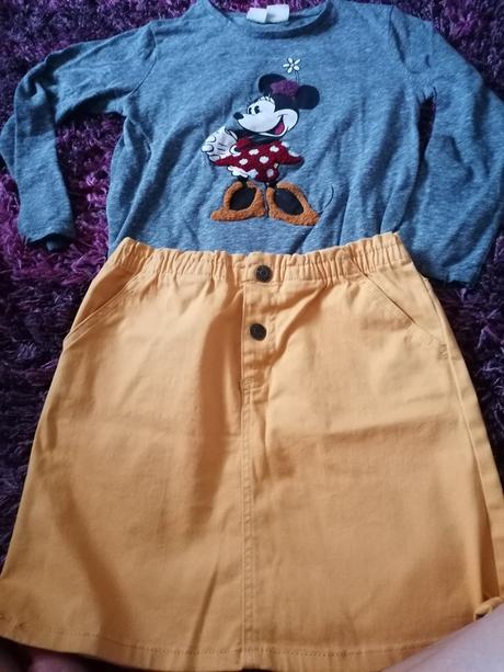 Horčicová trendy sukňa, pepco,140