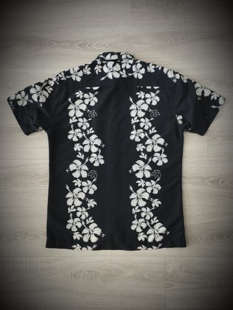 Pánska čierna kvetovaná košeľa angelo litrico, c&a,m