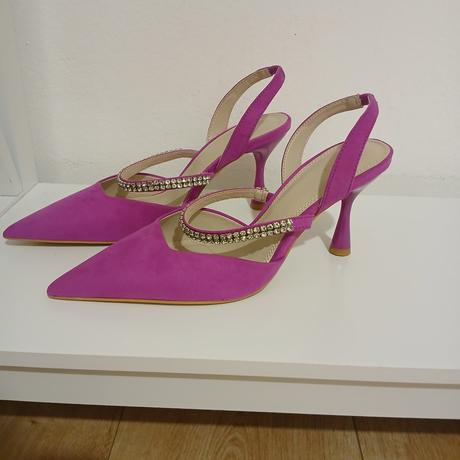 Ružové spoločenské lodičky, mohito,39