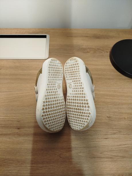 Charm mini kids barefoot sneakers gold, 26