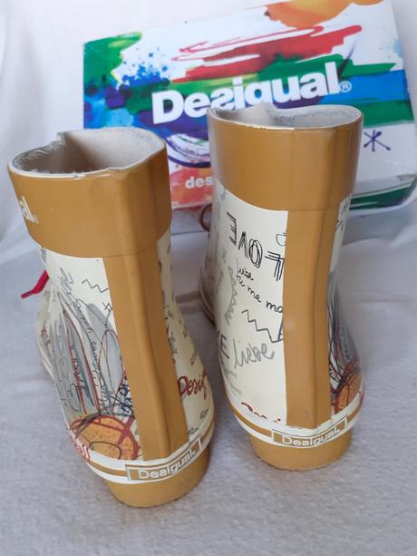 Dámske nízke farebné gumáky desigual č.41/č.42, desigual,41