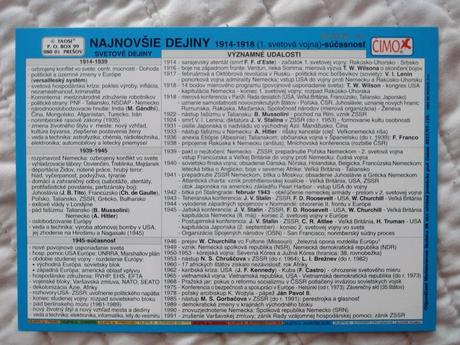 Dejepis v kocke kompletná sada 9 ks obojstranných,