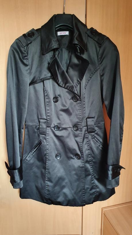 Čierny trenčkot orsay 36 alebo s, orsay,36