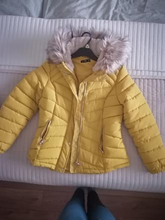 Žltá zimná bunda, f&f,42