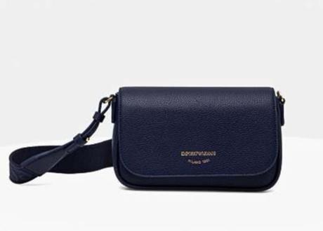 Emporio armani kabelka crossbody modrá, armani